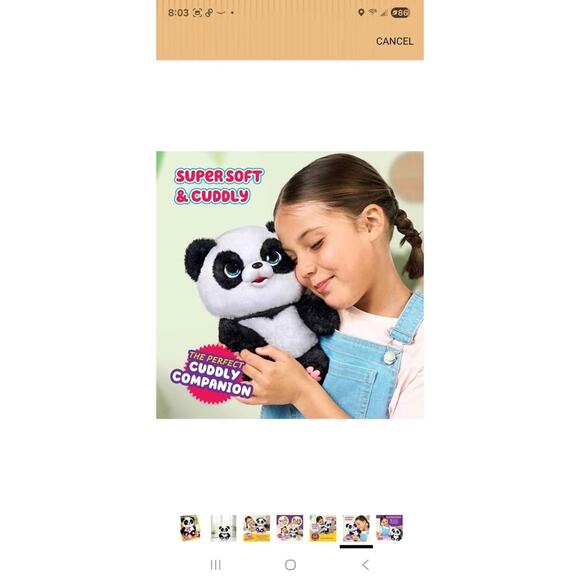 NIB Little Live Pets My Baby Talking Panda ChuChu with 50+ Sounds - Picture 6 of 9